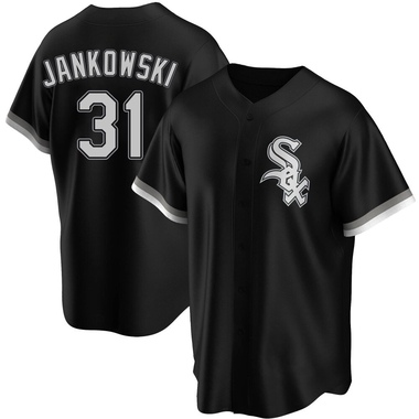 Black Travis Jankowski Men's Chicago White Sox Alternate Jersey - Replica Big Tall