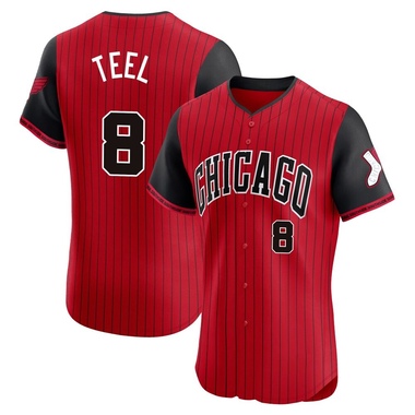 Red/Black Kyle Teel Men's Chicago White Sox 2025 City Connect Jersey - Elite Big Tall