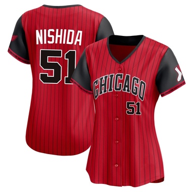 Red/Black Rikuu Nishida Women's Chicago White Sox 2025 City Connect Jersey - Limited Plus Size