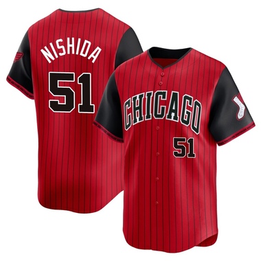 Red/Black Rikuu Nishida Youth Chicago White Sox 2025 City Connect Jersey - Limited