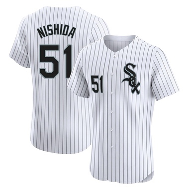 White Rikuu Nishida Men's Chicago White Sox Home Jersey - Elite Big Tall