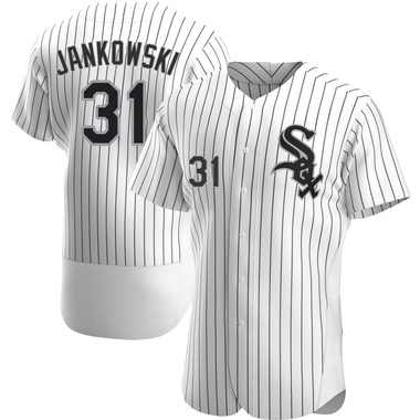 White Travis Jankowski Men's Chicago White Sox Home Jersey - Authentic Big Tall